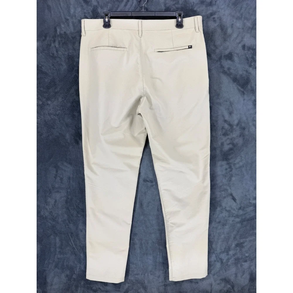 Banana Republic Core Temp Mens Tan‎ Polyester Chino Pants 36x34 1557516